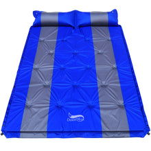 Load image into Gallery viewer, Desert&Fox 2 Person Air Mattress Self-inflating Tent Sleeping Mat Attached Air Pillow Inflatable Camping Sleeping Mattress Pad