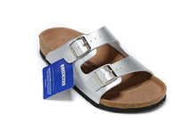 Load image into Gallery viewer, Original Birkenstock Men Summer Slippers Soft Shoes Men Leather Beach Slippers 802 Cork Sandals Brkenstock Arizona Boston