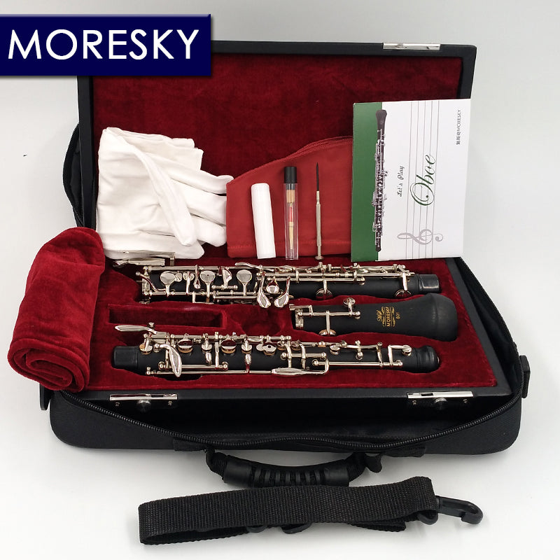 MORESKY Professional C Key Oboe Semi-automatic Style Cupronickel nickelplate MORESKY Oboe S01