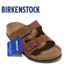 Load image into Gallery viewer, Original Birkenstock Men Summer Slippers Soft Shoes Men Leather Beach Slippers 802 Cork Sandals Brkenstock Arizona Boston
