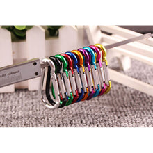 Load image into Gallery viewer, 20PCS Aluminum Carabiner Key Chain Clip Outdoor Camping Keyring Snap Hook Water Bottle Buckle Travel Climbing Accessories NEW
