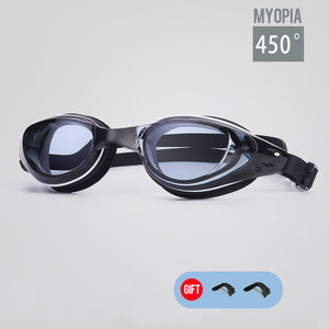 -150 to -700 Degree Myopia Swim Goggles Men Women HD Clear Lens  Anti-fog Swimming Glasses Anti-Uv Swim Eyewear