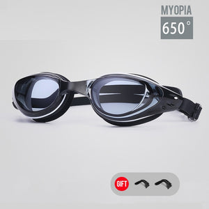-150 to -700 Degree Myopia Swim Goggles Men Women HD Clear Lens  Anti-fog Swimming Glasses Anti-Uv Swim Eyewear